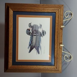 Vintage Richard Sloan Duck Print Framed